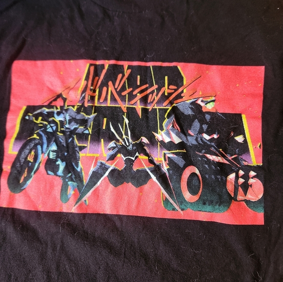 Hot Topic Promare Medium Black Graphic Tee Shirt - Picture 2 of 3